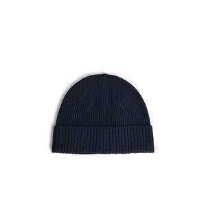 Seven Gauge Midnight Blue Wool Beanie Men
